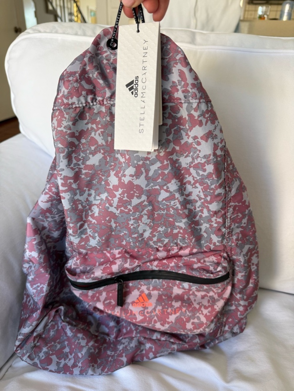 Adidas Stella McCartney Backpack Gym Sack Purple Camo Snake Convertible Fanny